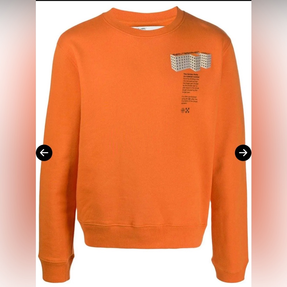 Off-White Orange Crewneck Sweater